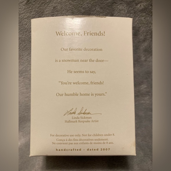 🎄(bundle 3 items for $30 )2007 Hallmark Keepsake Ornament 
Welcome me Friends! - Picture 4 of 6